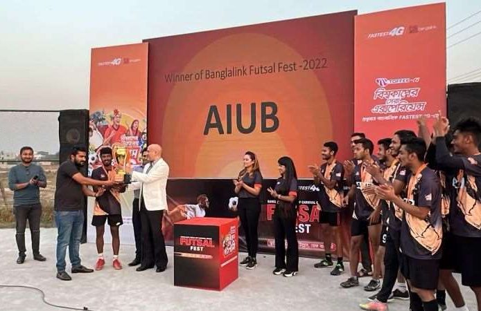 AIUB named champion of Banglalink World Cup Carnival Futsal Fest-2022 2