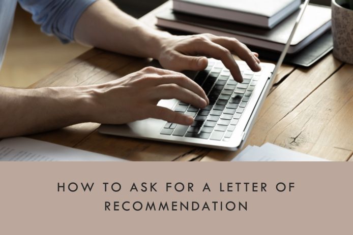 Make a poster for website with How to Ask for a Letter of Recommendation on it (1)