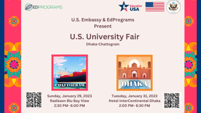 U.S. University Spring Fair in Dhaka and Chattogram