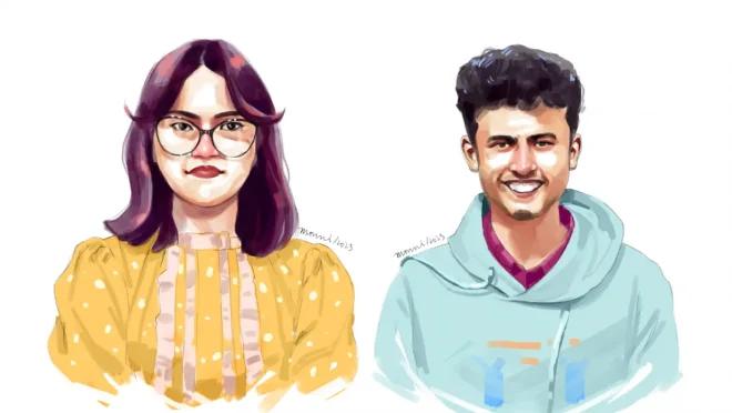 Nusrat Ananna and Nafis Ul Haque Sifat. Illustration- TBS