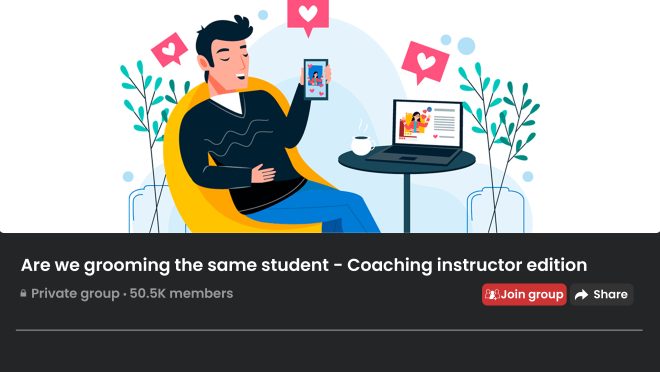 Are we grooming the same student – coaching instructor edition