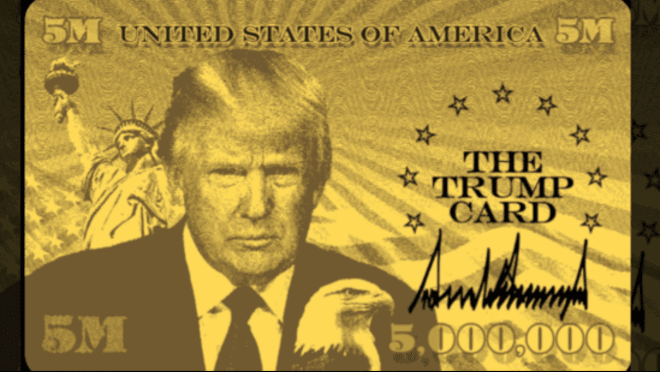 trump gold card