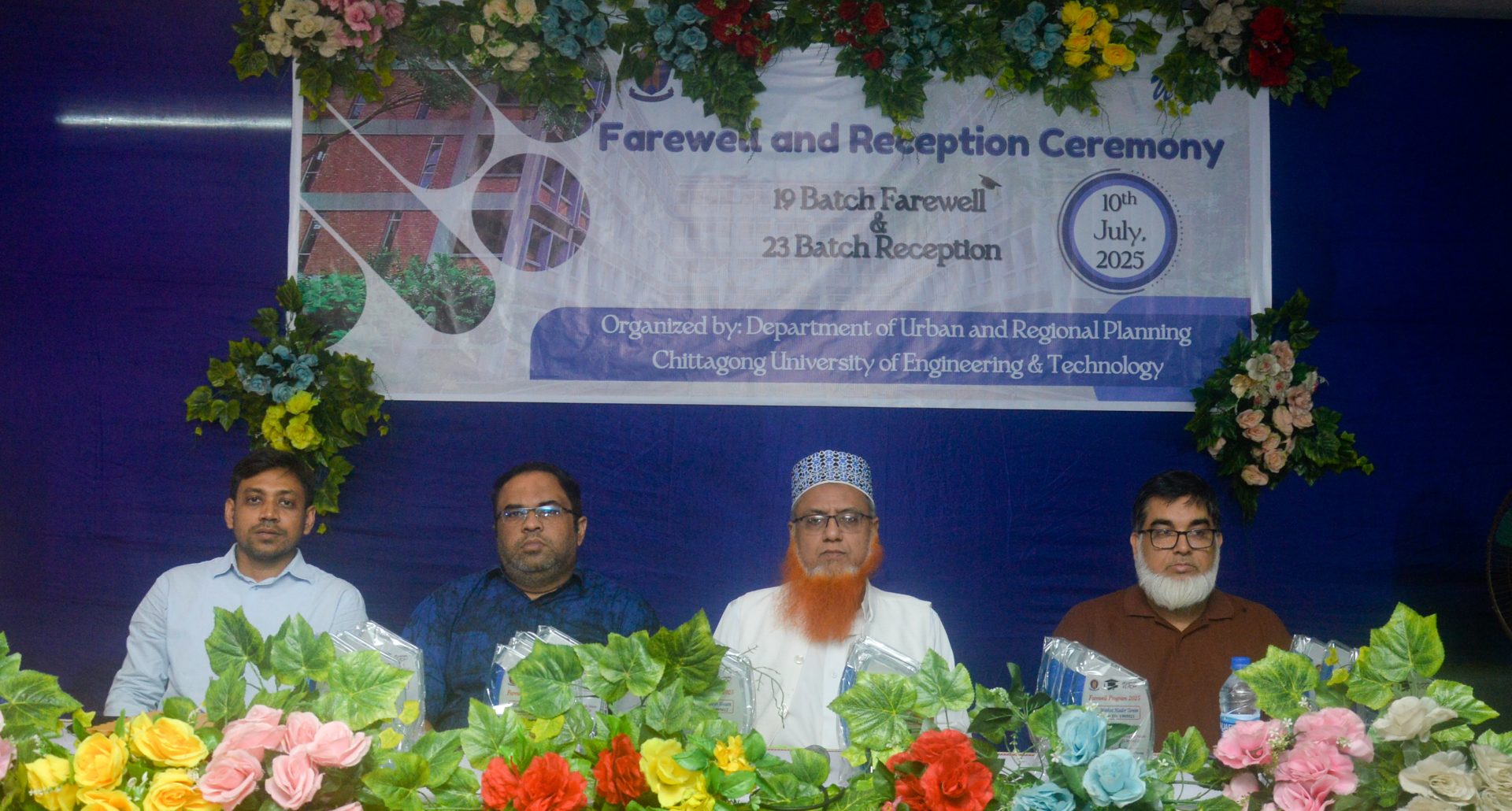 Urban and Regional Planning (URP) Department of Chittagong University of Engineering & Technology (CUET) held a “Farewell and Reception” ceremony on 10 July 2025