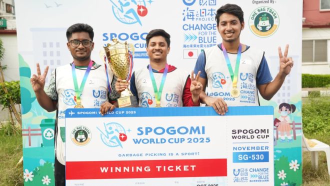 Eco Fighters of DIU win Bangladesh qualifier for SpoGomi World Cup