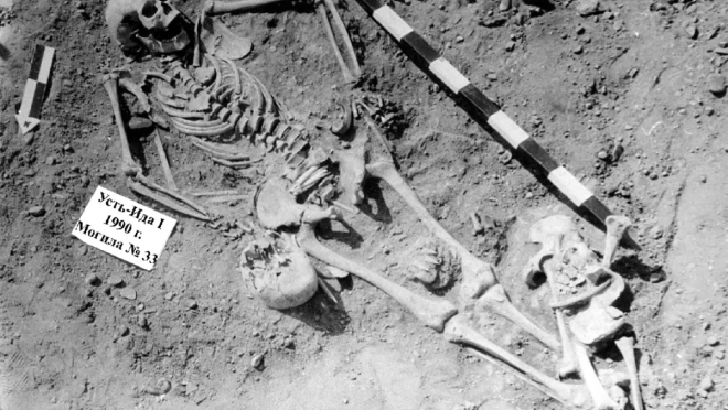 Plague DNA was recovered from an adolescent boy and girl found in the same grave in Siberia. Vladimiri Bazaliiskii