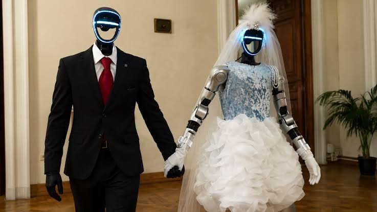 robot wedding
