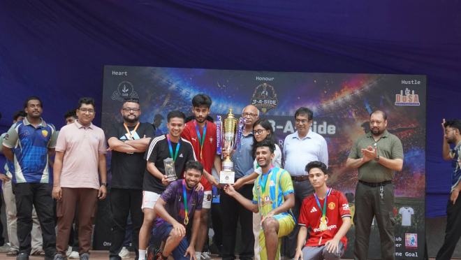 Team Portugal crowned champions of Intra IUB 3-A-Side IRAM Memorial Futsal Tournament