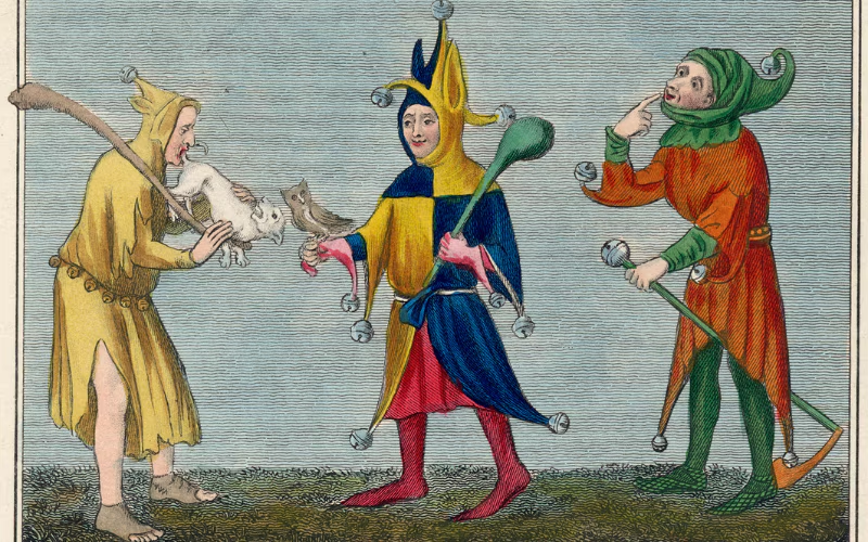 English court jesters from the 14th century | Photo credit: Mary Evans Picture Library 2021